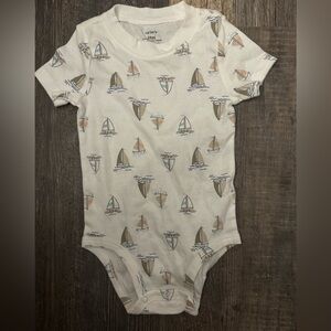 5 for $20 ✨Carter’s Baby boy bodysuit short sleeve sailboat onesie 24 months